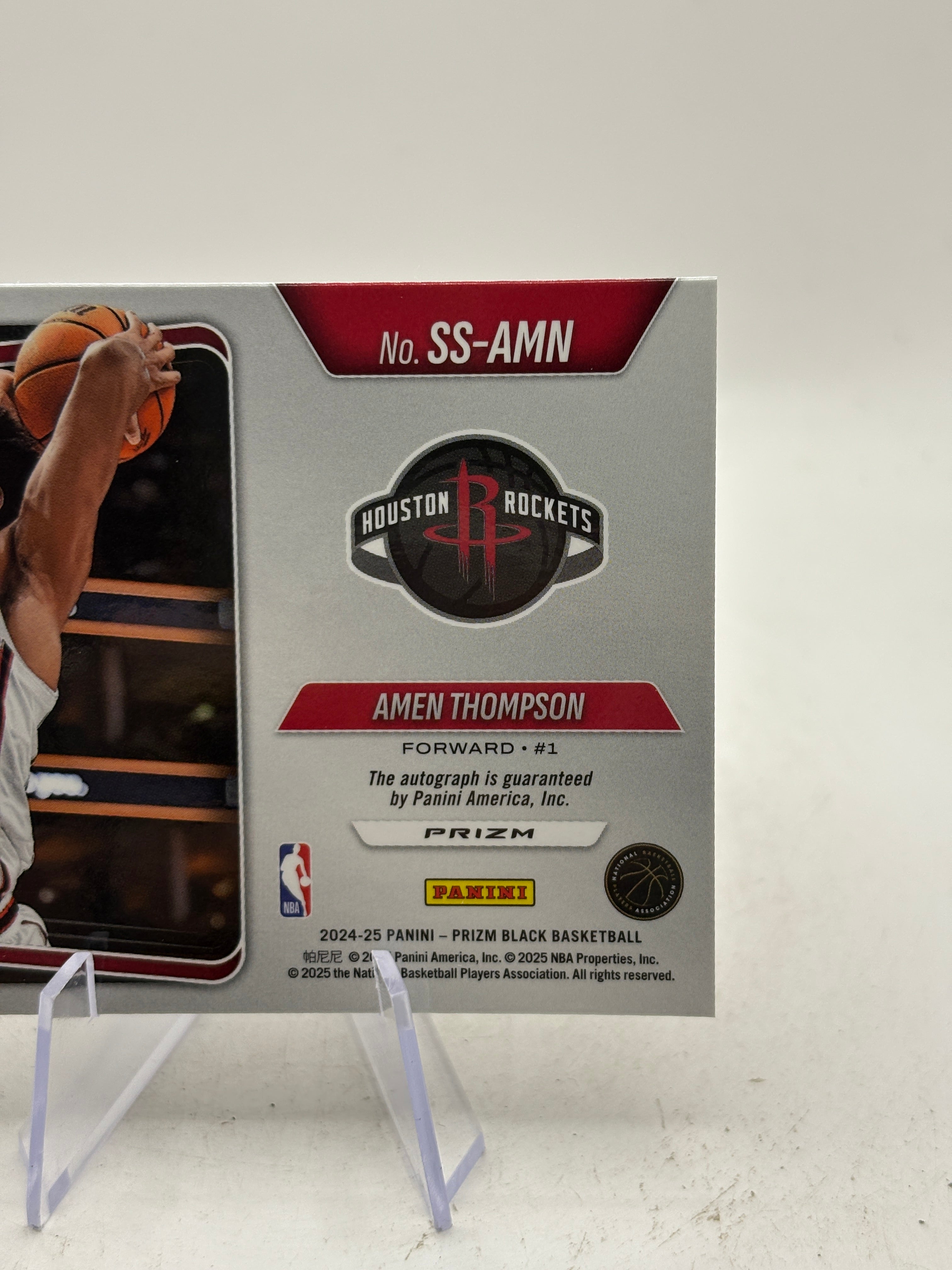 Panini Prizm Amen Thompson Houston Rockets Sensational Signatures Auto SS-AMN